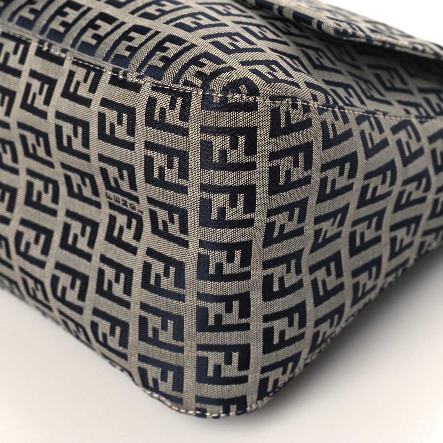 Fendi Zucchino Mama Baguette Navy 8 of 8