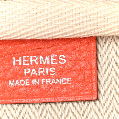Hermes Taurillon Clemence Victoria II 35 Orange Poppy 6 of 10
