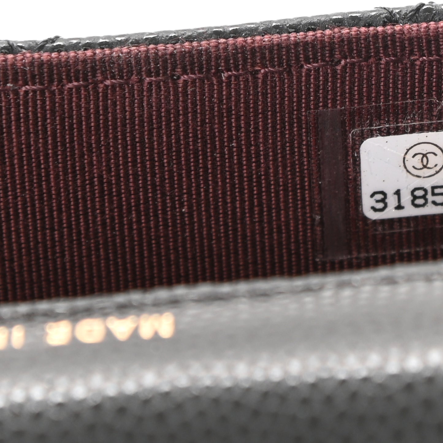 Caviar Quilted Flap Card Holder On Chain Black