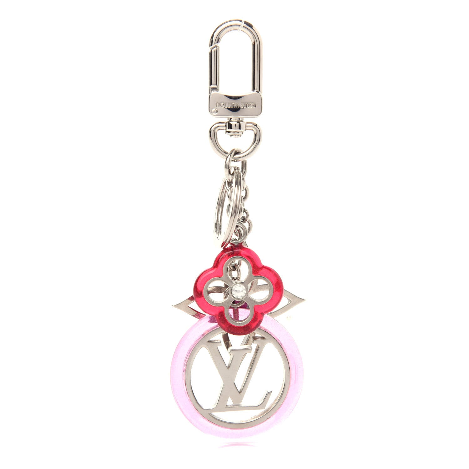 Louis Vuitton Colorline Bag Charm Key Holder Pink Glitter 1 of 5