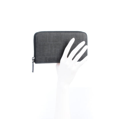 Fendi Zucca Spalmati Zip Around Wallet Black 2 of 8