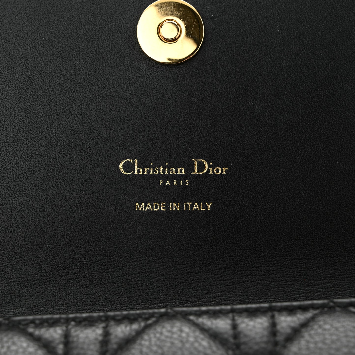 Supple Calfskin Caro Pouch with Chain Black