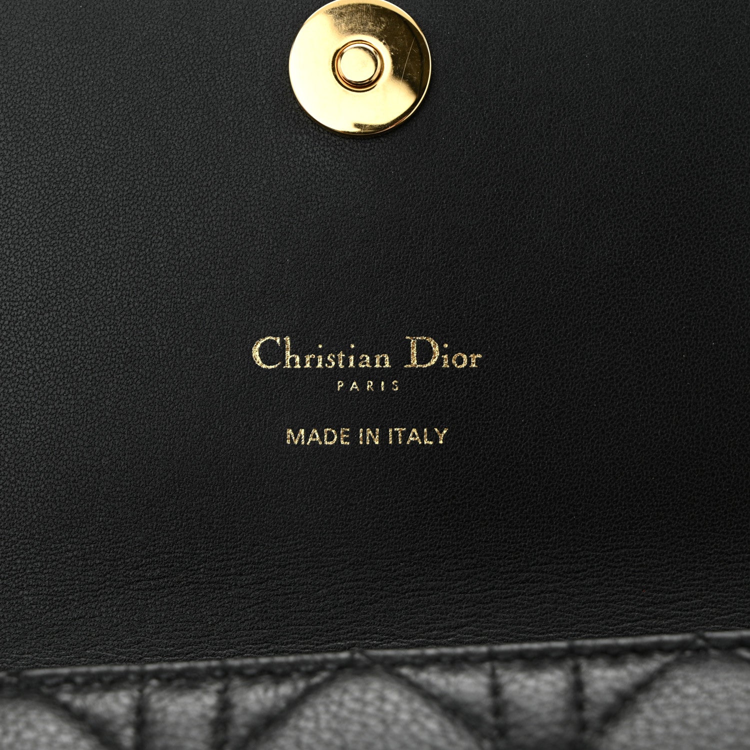 Christian Dior Supple Calfskin Caro Pouch with Chain Black 5 of 9