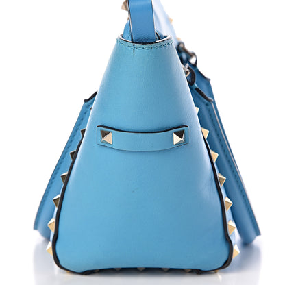 Valentino Garavani Vitello Mini Rockstud Double Handle Tote Parrot 16 of 23