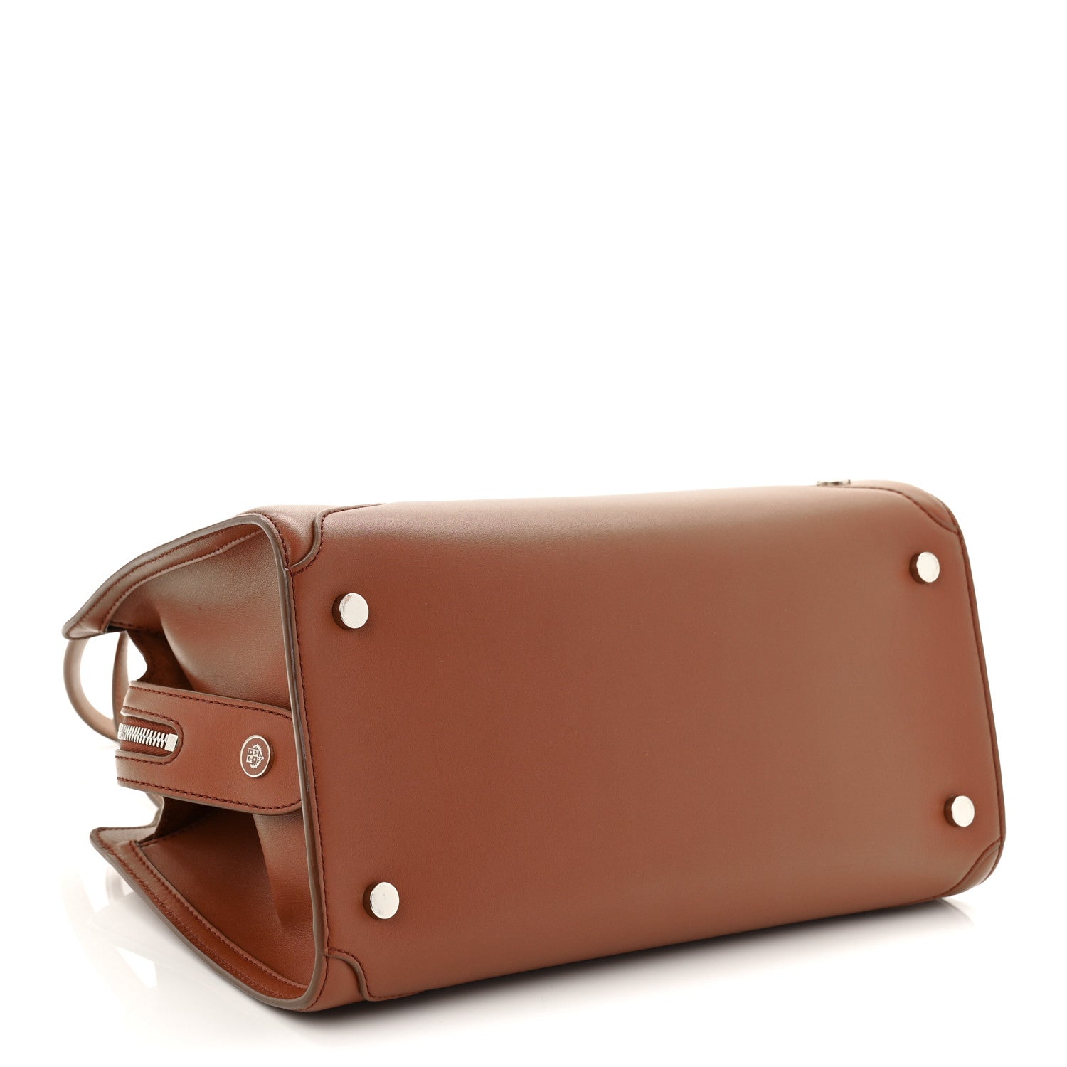 Loro Piana Smooth Calfskin Medium Sesia Kummel 4 of 9