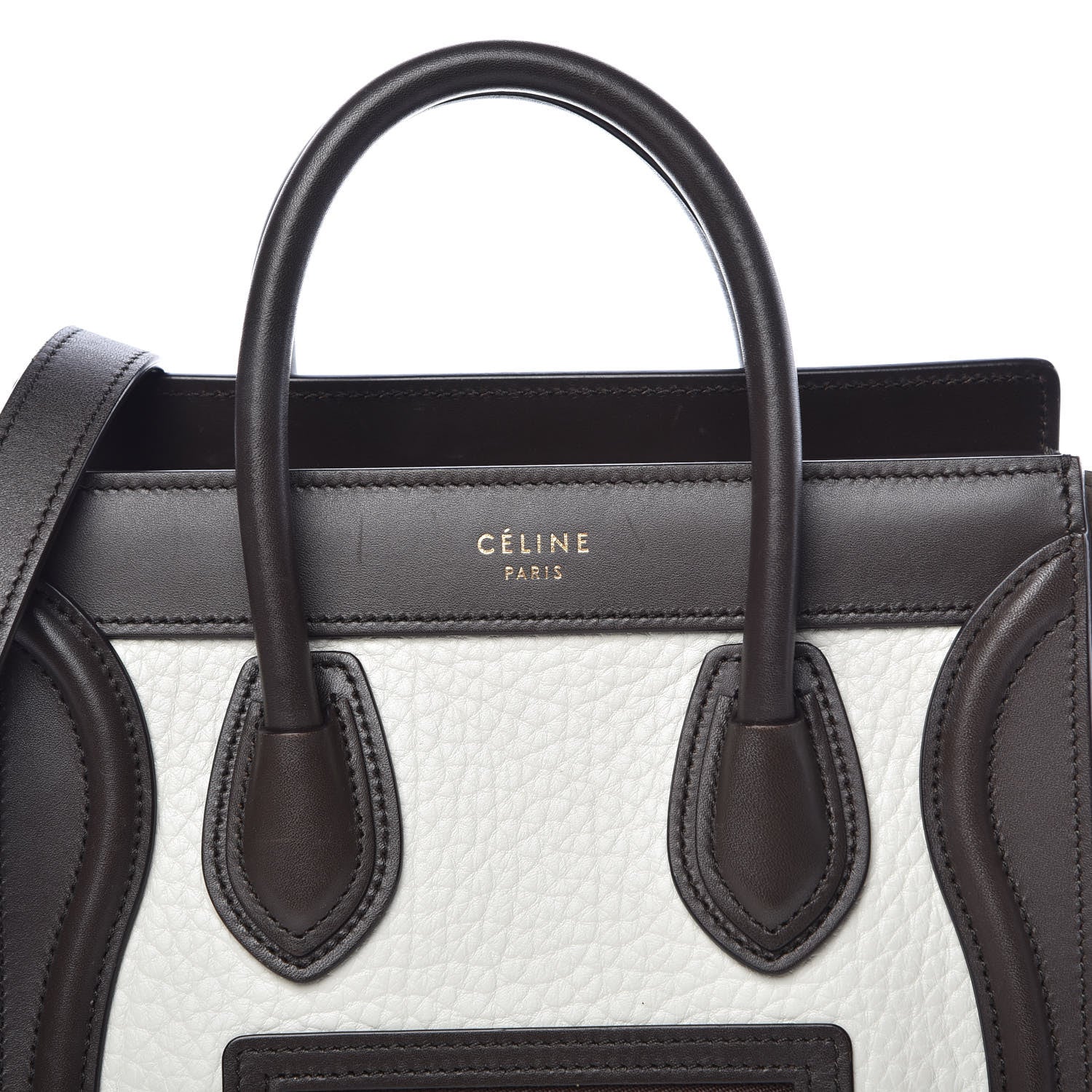 Celine Grained Baby Calfskin Nubuck Nano Tri-Color Luggage Olive 9 of 13