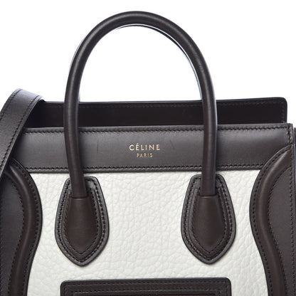 Celine Grained Baby Calfskin Nubuck Nano Tri-Color Luggage Olive 9 of 13