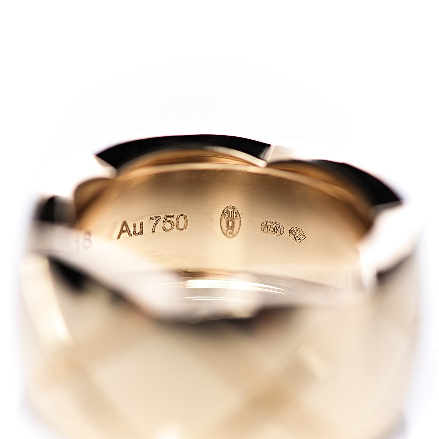 18K Yellow Gold Medium Coco Crush Ring 51 5.75