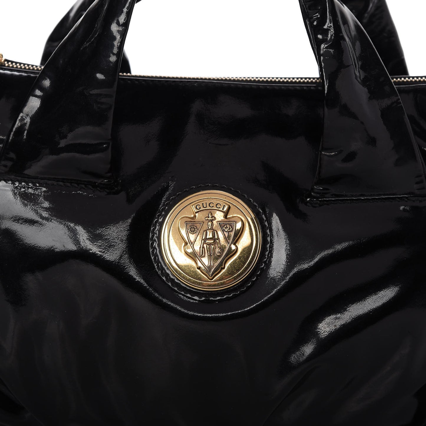 Patent Medium Hysteria Tote Black