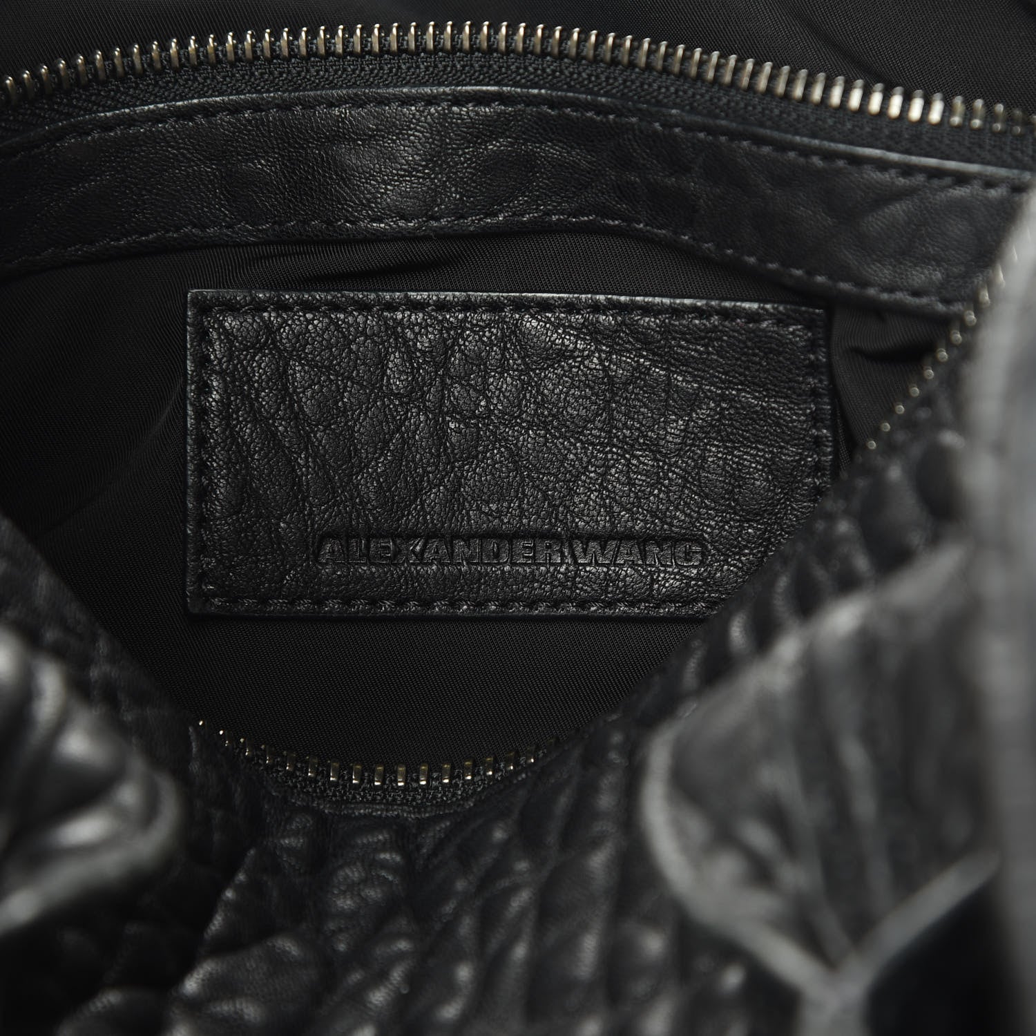 Alexander Wang Pebbled Lambskin Rocco Black Nickel Hardware 6 of 11