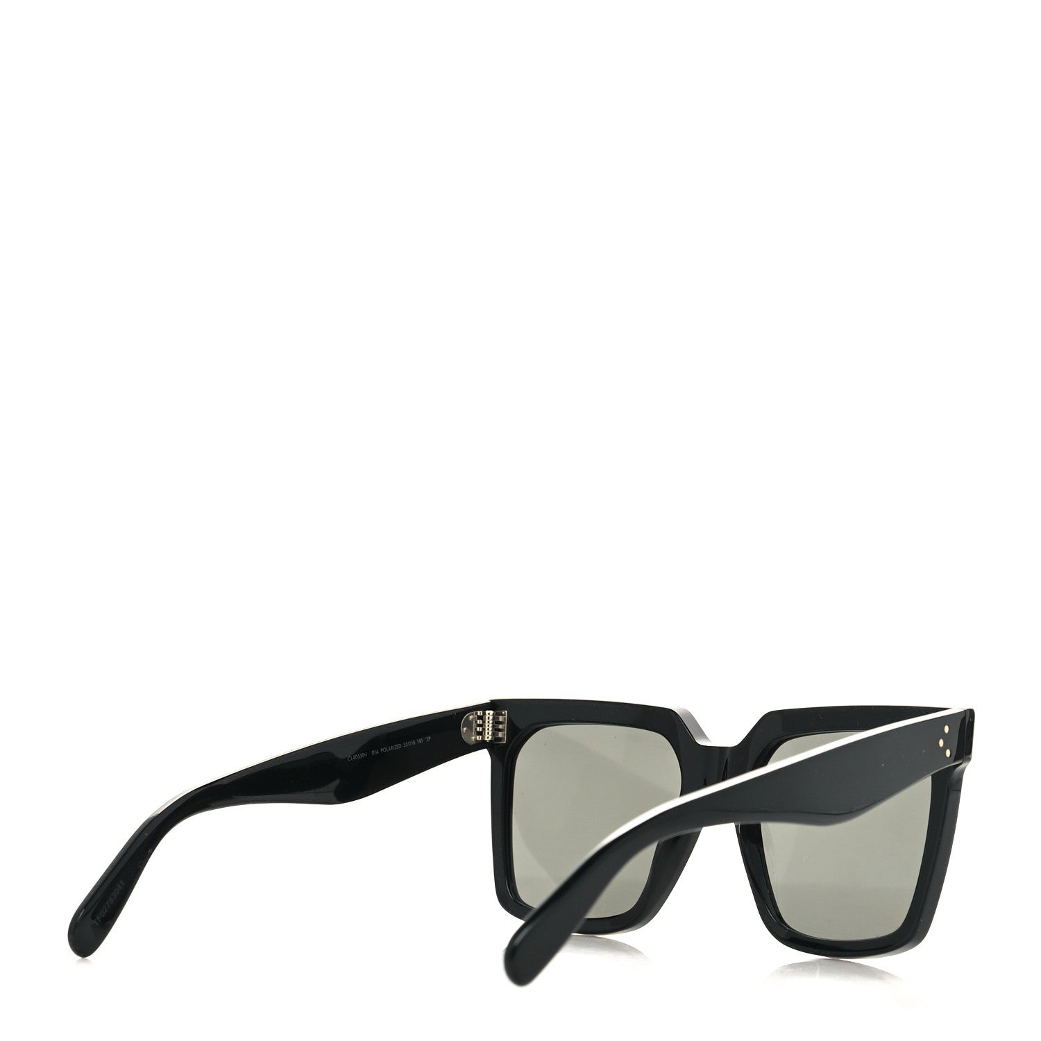 Celine Acetate Square Sunglasses Black 4 of 7