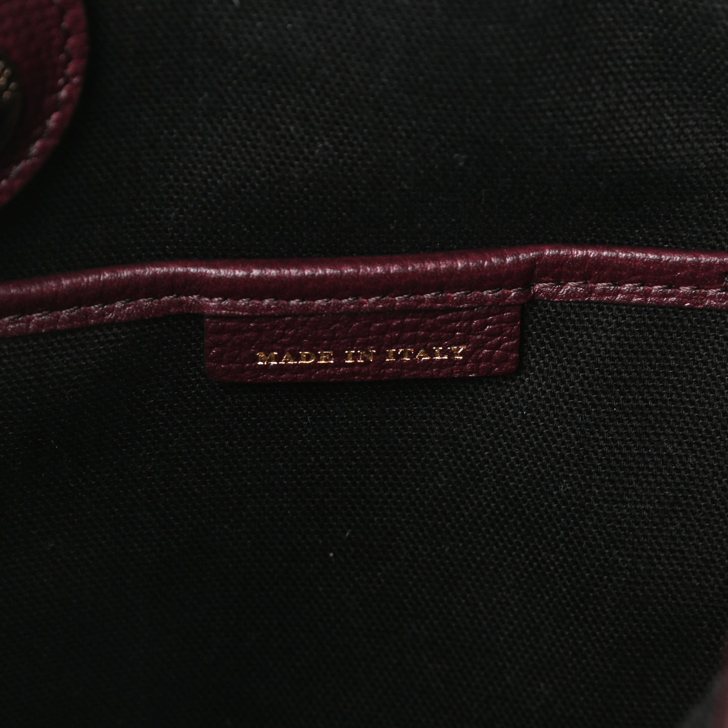 Grainy Calfskin House Check Medium Banner Tote Mahogany Red