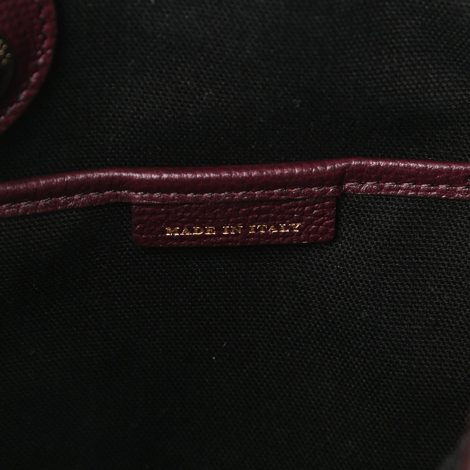 Burberry Grainy Calfskin House Check Medium Banner Tote Mahogany Red 8 of 12
