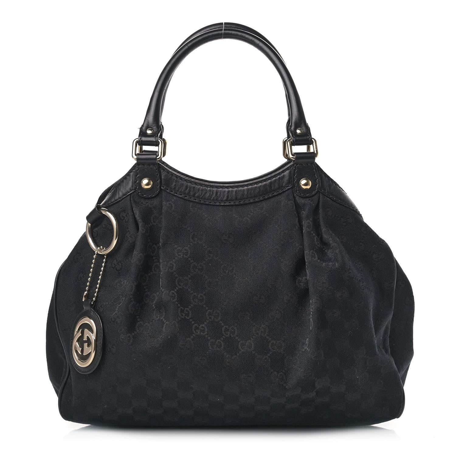 Gucci Monogram Medium Sukey Tote Black 1 of 12