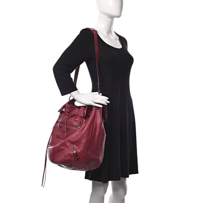 Balenciaga Agneau Classic Hardware Pompon Pourpre 2 of 8
