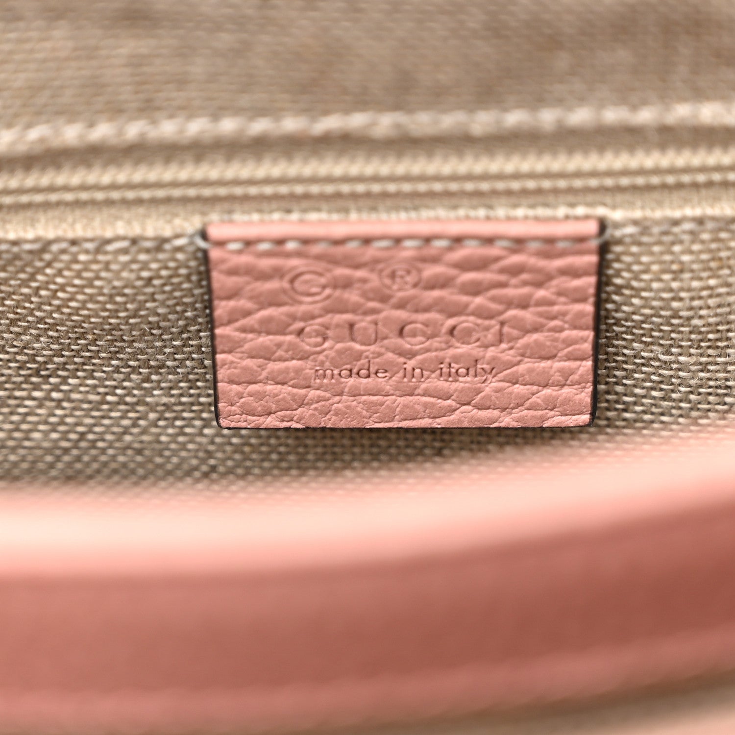 Gucci Dollar Calfskin Interlocking G Top Handle Shoulder Bag Soft Pink 6 of 11