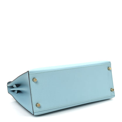 Hermes Epsom Kelly Sellier 28 Bleu Atoll 4 of 10