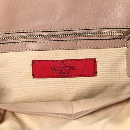 Valentino Garavani Calfskin Rockstud New Dome Bucket Tote Poudre 8 of 13