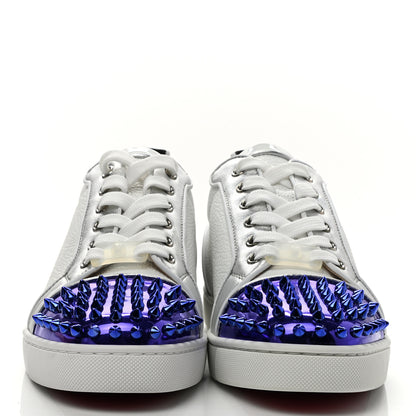 Christian Louboutin Calfskin Patent Mens Louis Junior Spikes Orlato Flat Sneakers 40 Version Multi 2 of 8