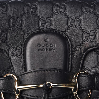 Gucci Guccissima Large Emily Chain Shoulder Bag Black 8 of 13