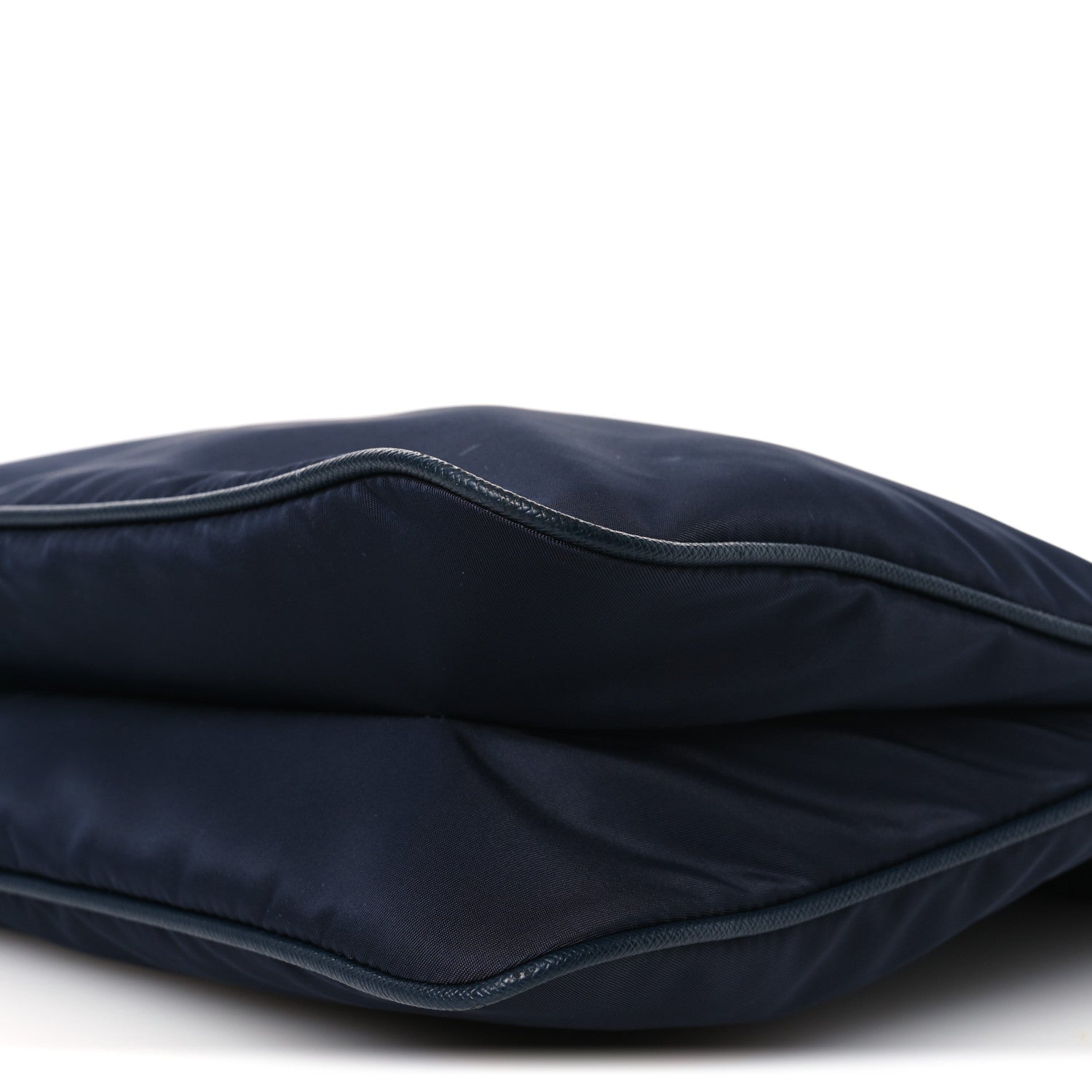 Prada Tessuto Nylon Saffiano Flat Messenger Bag Blue 12 of 12