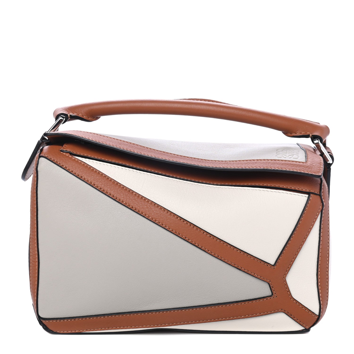 Loewe Calfskin Small Graphic Puzzle Bag Ghost Soft White 2 of 4
