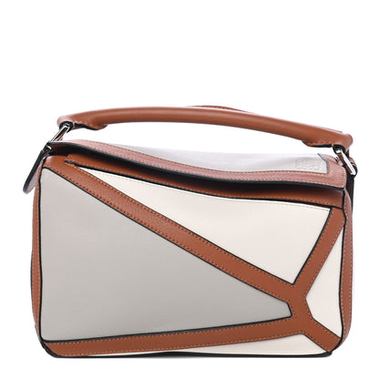 Loewe Calfskin Small Graphic Puzzle Bag Ghost Soft White 2 of 4