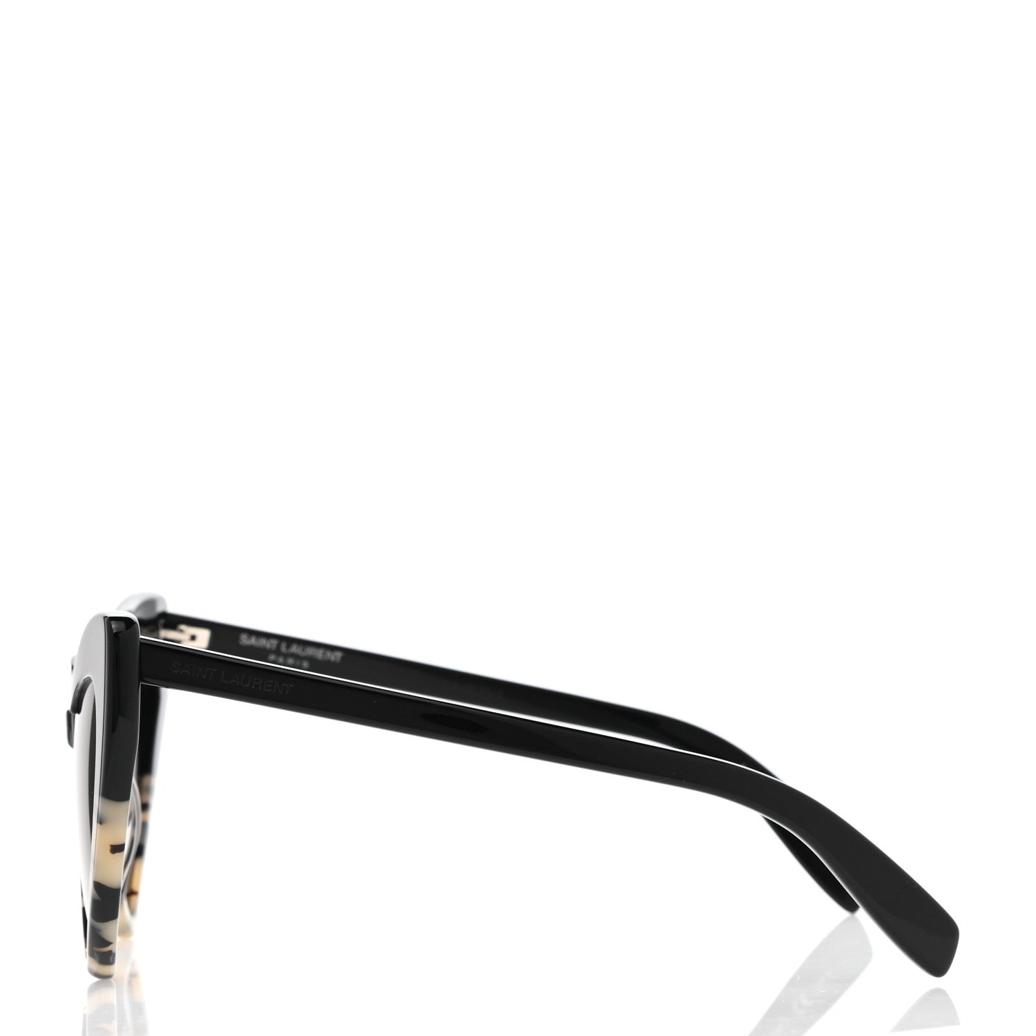 Saint Laurent Acetate Heart Frame Loulou SL181 Sunglasses Black White Havana 3 of 8