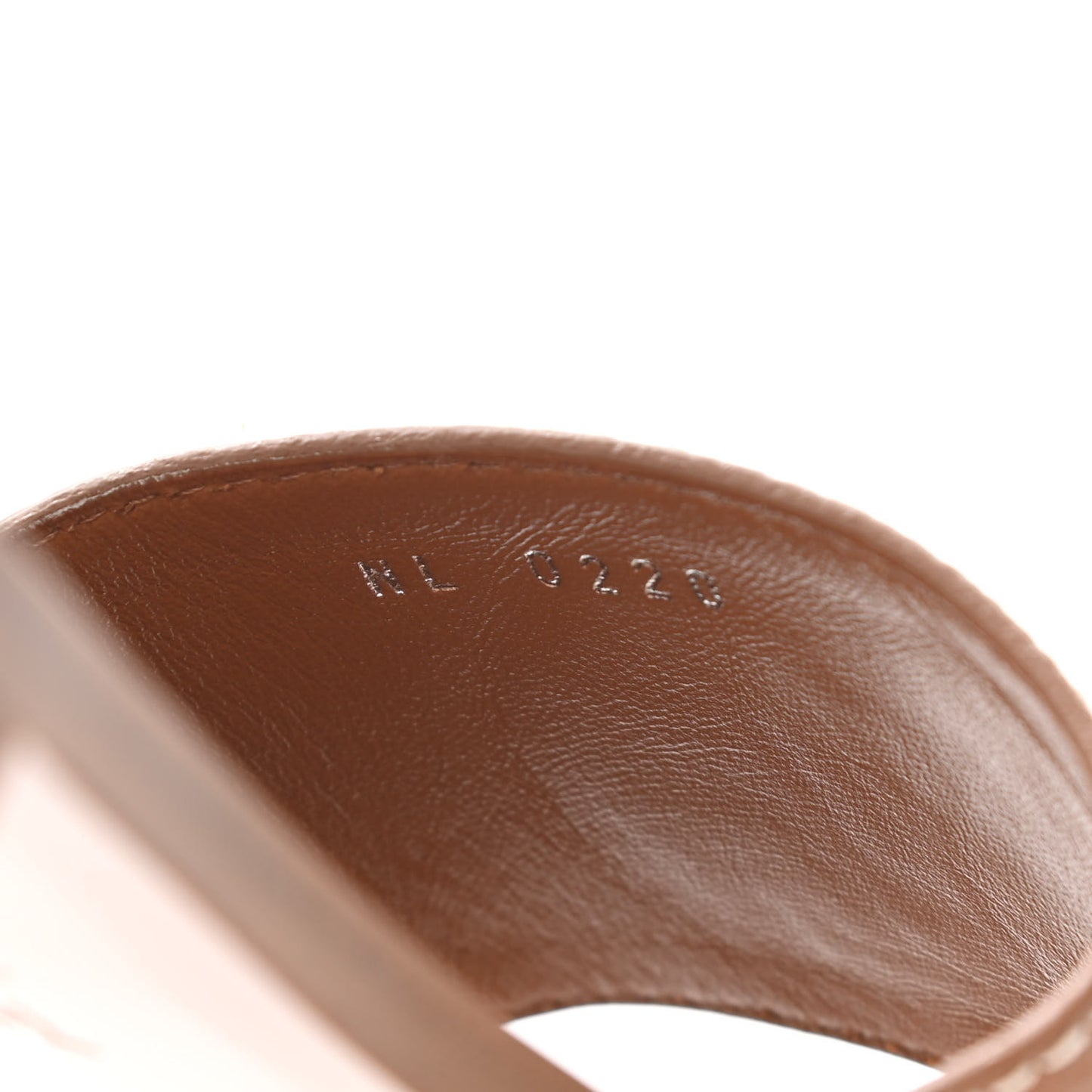 Calfskin Lock It Flat Mule 37.5 Cognac