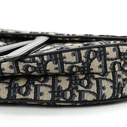 Christian Dior Oblique Saddle Bag Blue 10 of 10