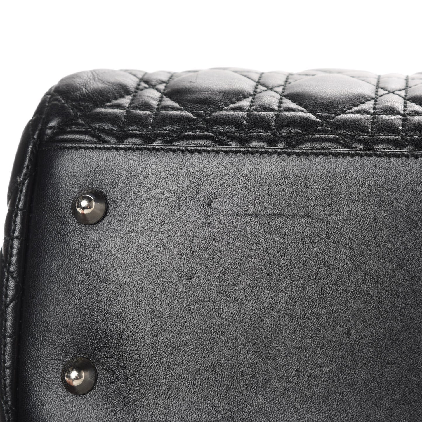 Lambskin Cannage Large Dior Soft Shopping Tote Black