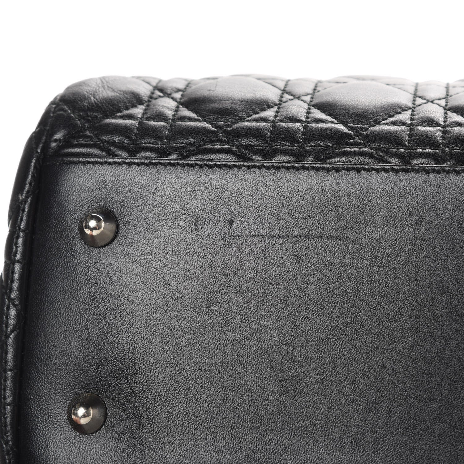 Christian Dior Lambskin Cannage Large Dior Soft Shopping Tote Black 14 of 15