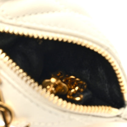 Saint Laurent Lambskin Quilted Berlingo Bag Charm Crema Soft 5 of 6