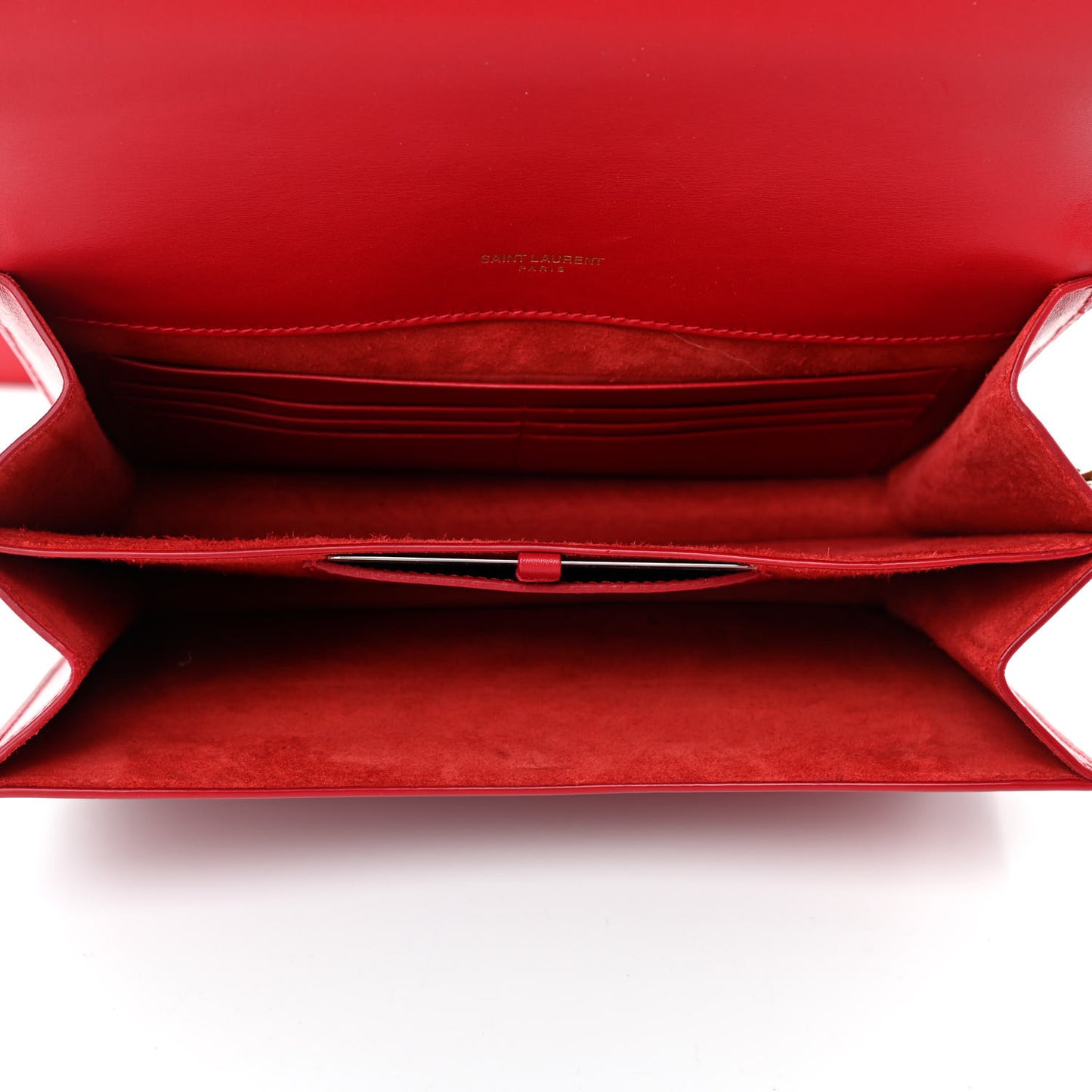 Smooth Calfskin Zoe Chain Bag Eros Red