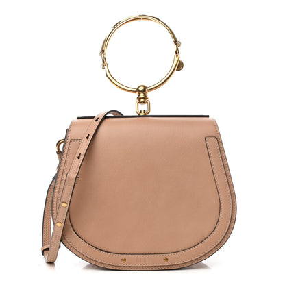 Chloe Calfskin Suede Medium Nile Bracelet Bag Biscotti Beige 1 of 9