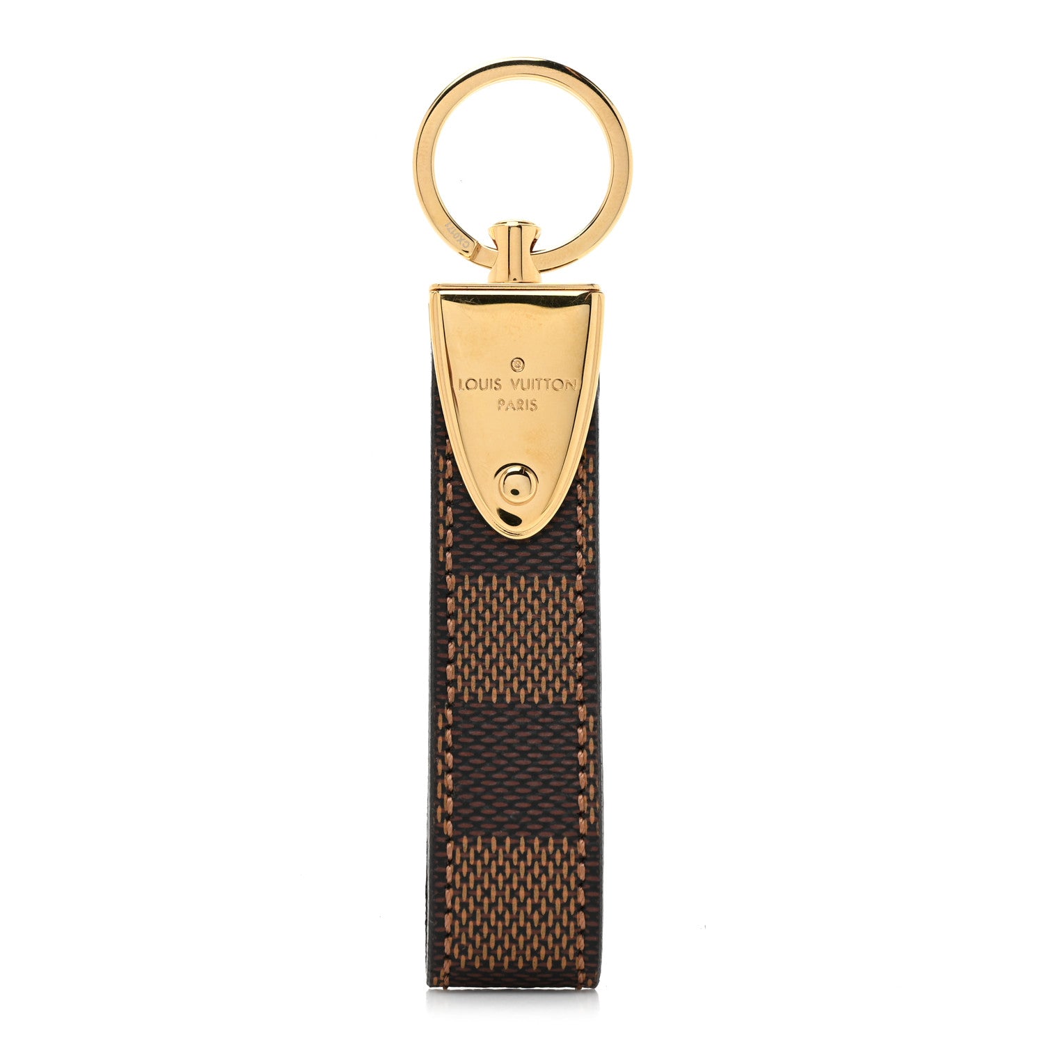 Louis Vuitton Damier Ebene Dragonne LV Key Holder 2 of 4