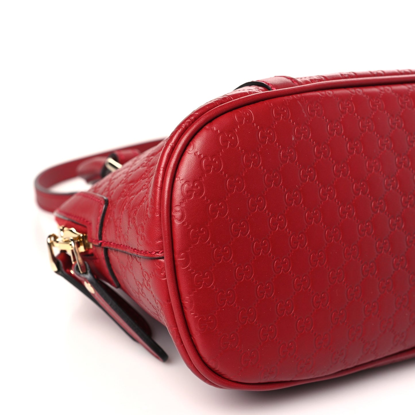 Soft Microguccissima Mini Dome Bag Rosso