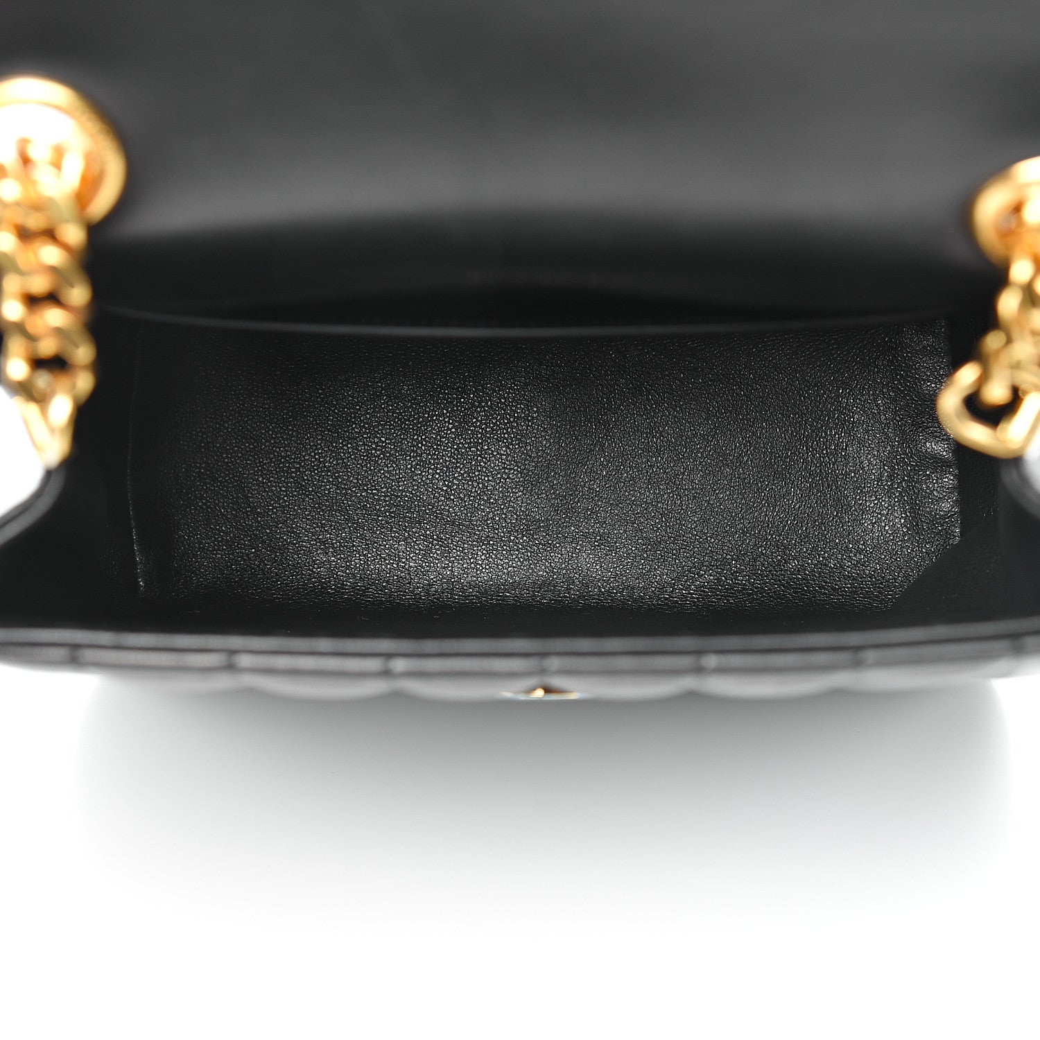 Saint Laurent Lambskin Matelasse Monogram Medium Vicky Chain Bag Black 5 of 11