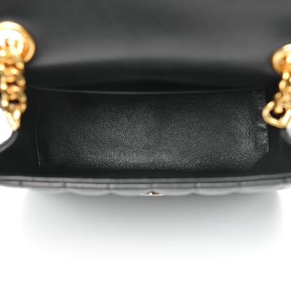 Saint Laurent Lambskin Matelasse Monogram Medium Vicky Chain Bag Black 5 of 11