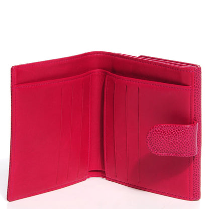 Chanel Caviar Compact Timeless CC Wallet Dark Pink 9 of 9