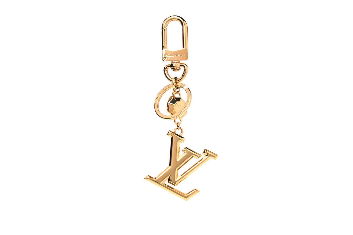 LV Facettes Bag Charm Key Holder Gold
