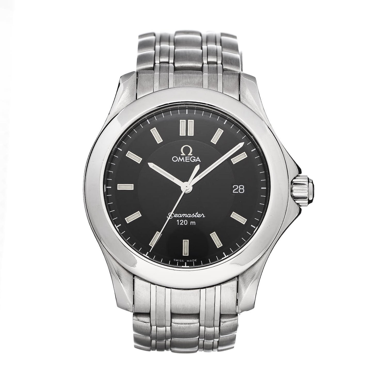 Stainless Steel 36mm Seamaster Quartz Watch Black 2511.52