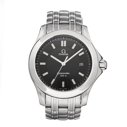 Omega Stainless Steel 36mm Seamaster Quartz Watch Black 2511.52 1 of 8