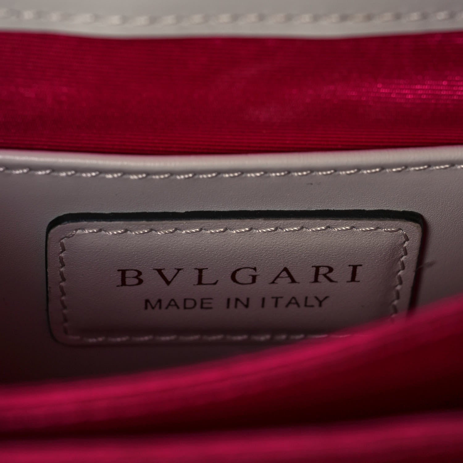 Bulgari Calfskin Serpenti Forever Top Handle White 5 of 11