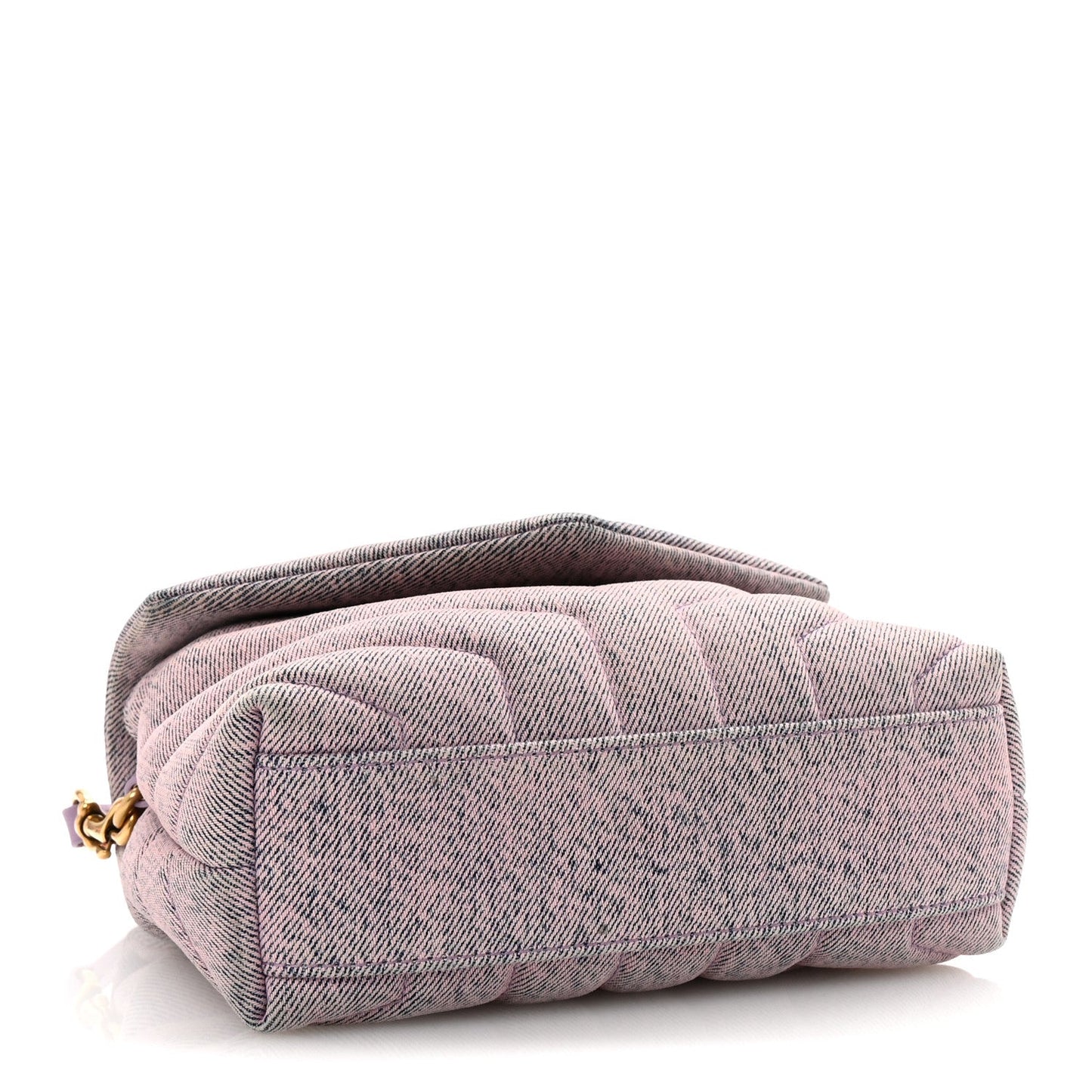 Denim Y Quilted Monogram Toy Loulou Crossbody Bag Bleached Lilac