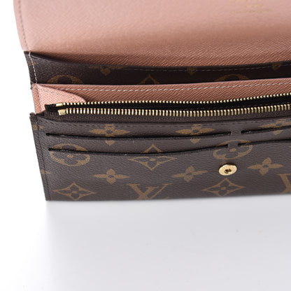 Louis Vuitton Monogram Emilie Wallet Rose Nacre 10 of 11