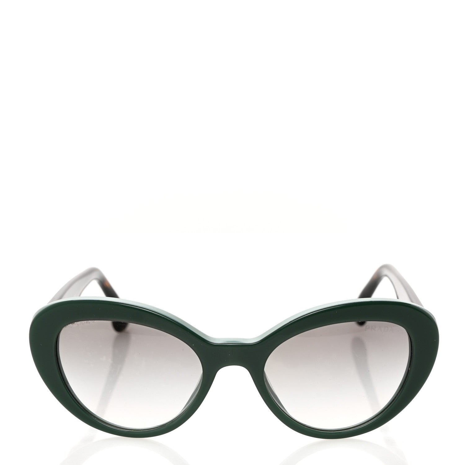 Prada Acetate Sunglasses SPR 15Q Green 2 of 8
