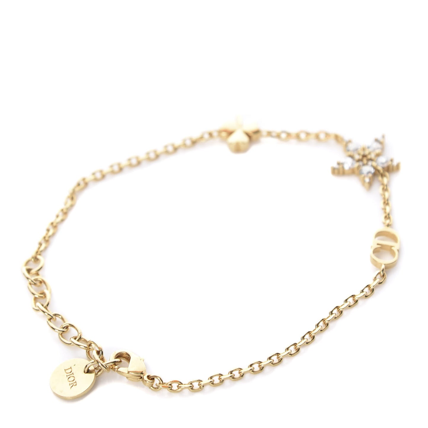 Crystal Star Charms Bracelet Set Gold