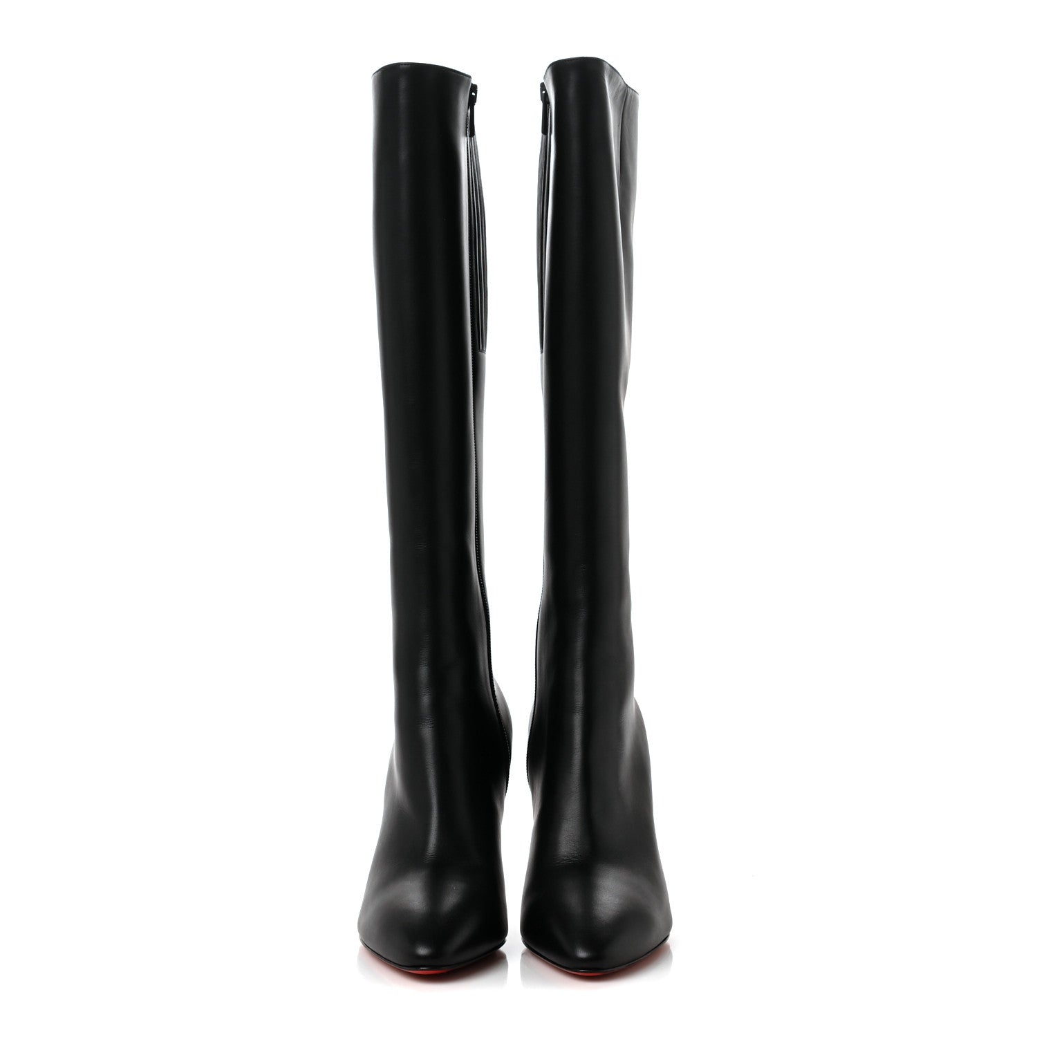 Christian Louboutin Calfskin Eloise Botta 85 Knee Boots 37.5 Black 2 of 6