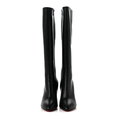 Christian Louboutin Calfskin Eloise Botta 85 Knee Boots 37.5 Black 2 of 6